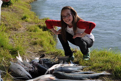 red (sockeye) salmon fishing