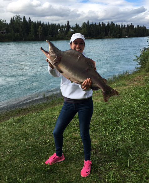 Alaska pink salmon fishing