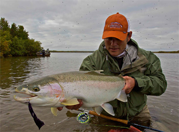 Trophy Rainbow Trout fishing